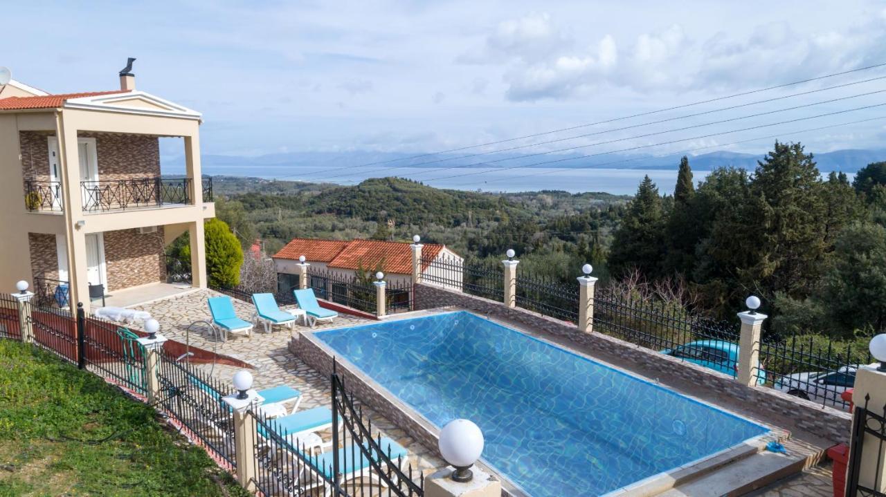 Villa Spartera Sea View By Corfuescapes Лефкими Экстерьер фото